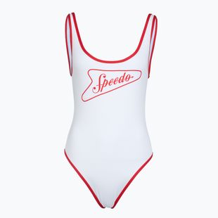 Damen-Badeanzug (einteilig) Speedo Solid Bound Scoop high risk red/bright white