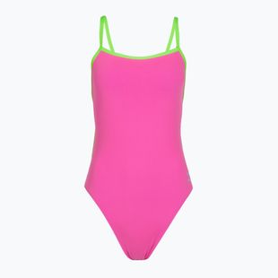 Damen-Badeanzug Speedo Solid Tri neon flamingo