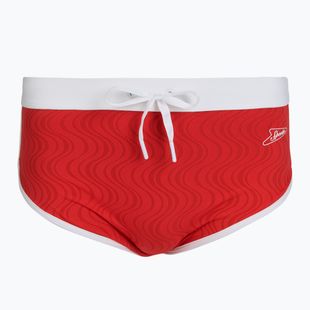 Herren-Bade-Slip Speedo Texture Brief 3.5" High Risk Red
