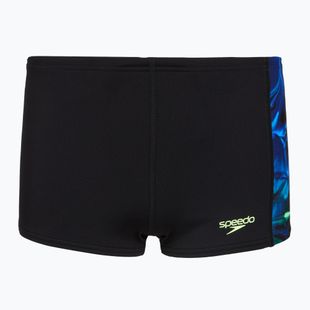  Jungen-Badeboxer Speedo Digital Panel Aquashort Anthracite/Clover