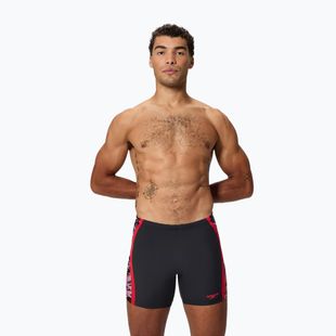 Herren-Schwimm-Jammer Speedo Hyper Boom Splice Mid anthracite/high risk red