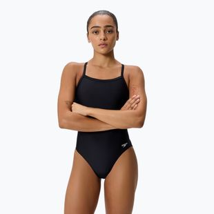 Damen-Badeanzug Speedo Solid EnduraSoft Turnback team black