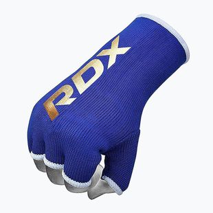 RDX Hosiery Inner Elasticated Half Finger Handschuh blau