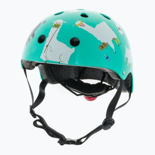 Hornit Llama türkis/weißer Kinderfahrradhelm