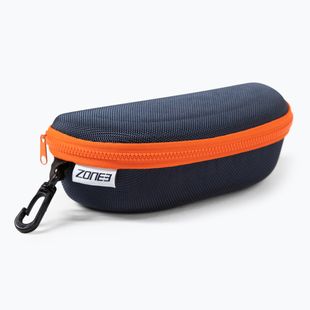 Etui für Schwimmbrille ZONE3 Protective Swim Goggle Case navy/orange