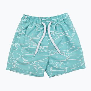 Badeshorts Kinder Splash About Shark aruba blue