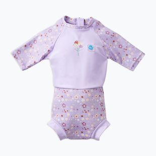 UPF 50+ Schwimmanzug Kinder Splash About Happy Nappy Lilac sprnig
