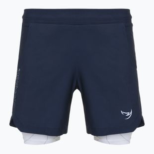 Trainingsshorts Herren FUMETSU Icon Dual Layer Training navy/ white