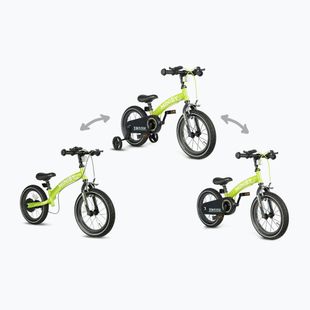 Kinderfahrrad Qplay Miniby 3in1 grün