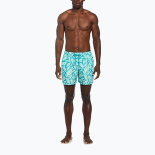 Badeshorts Badehosen Herren Nike Tossed 5" Volley vapor green