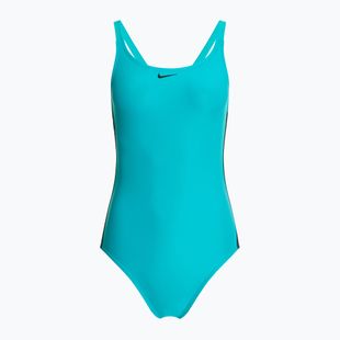 Einteiliger Schwimmanzug Damen Nike Logo Tape Fastback dusty cactus