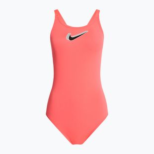Einteiliger Schwimmanzug Damen Nike Hydrastrong 3D Swoosh Fastback hot punch