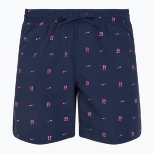 Herren Nike Luxe Letter 7" Volley Badeshorts midnight navy