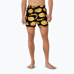 Herren Nike Multi Print 5" Volley Badeshorts schwarz