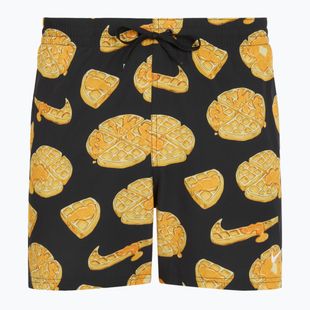 Herren Nike Multi Print 5" Volley Badeshorts schwarz