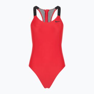 Einteiliger Damen-Badeanzug Nike Hydralock Fusion universitätsrot