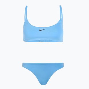 Zweiteiliger Damen-Badeanzug Nike Essential Bralette Bikini universitätsblau