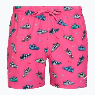Herren-Badeshorts Nike Multi Print 5" Volley pinksicle