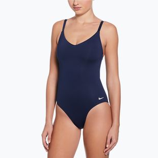Badeanzug Damen Nike Essential V-Neck midnight navy