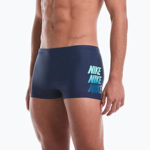 Schwimm-Boxershorts Herren Nike Logo Graphic Square Leg midnight navy