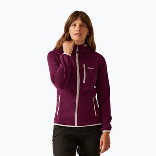 Damen-Fleece-Kapuzenpullover REGATTA Newhill II beaujolais/hell vanilla
