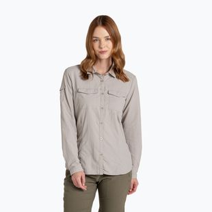 Damen-Langarmshirt Craghoppers NosiLife Adventure Long Sleeved Shirt III soft mushroom