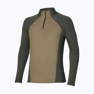 Lauf-Langarmshirt für Herren Mizuno Active Dryaeroflow Hybrid Long Sleeve Top Forest Night