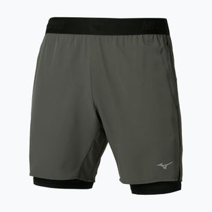 Herren-Laufshorts Mizuno Core 7.5 Inches 2In1 forest night