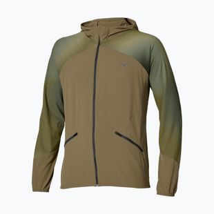 Laufjacke für Herren Mizuno Active Alpha Hooded Jacket martini olive