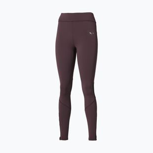 Damenlaufleggings Mizuno Active Warmalite Long Tight raisin