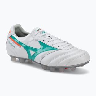 Fußballschuhe Mizuno Morelia II Japan FG white/arcadia/lava orange