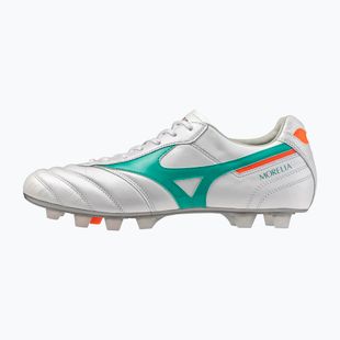 Fußballschuhe Mizuno Morelia II Japan FG white/arcadia/lava orange