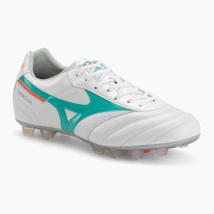 Fußballschuhe Mizuno Morelia II Elite FG white/arcadia/lava orange