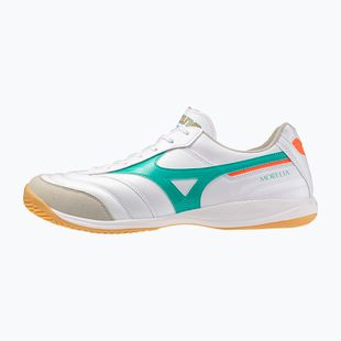 Fußballschuhe Mizuno Morelia Sala Elite IN white/arcadia/lava orange