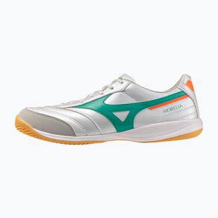 Fußballschuhe Mizuno Morelia Sala Pro IN white/arcadia/lava orange