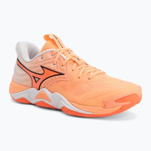 Volleyballschuhe Mizuno Wave Momentum Elite flamingo coral/lava orange/white