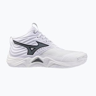 Volleyballschuhe Mizuno Wave Momentum Elite Mid white/metallic gray/black