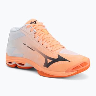 Volleyballschuhe Mizuno Wave Lightning Pro Mid flamingo coral/carbon/white