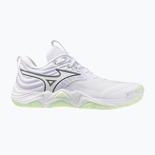 Damen-Volleyballschuhe Mizuno Wave Momentum Elite white/balsam green/ambrosia