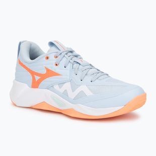 Damen-Volleyballschuhe Mizuno Wave Momentum Pro blue finch/lava orange/flamingo coral