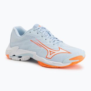 Damen-Volleyballschuhe Mizuno Wave Lightning Elite blue finch/white/lava orange