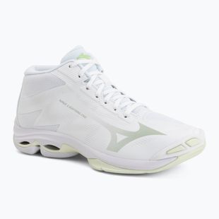 Damen-Volleyballschuhe Mizuno Wave Lightning Pro Mid white/aqua gray/ambrosia