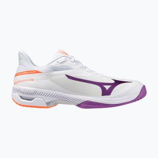 Damen Tennisschuhe Mizuno Wave Exceed Court AC white/dahlia/lava orange