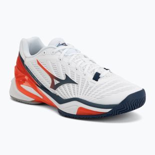 Herren-Tennisschuhe Mizuno Neo Ace AC white/insignia blue/orange