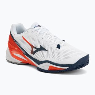 Herren-Tennisschuhe Mizuno Neo Ace CC white/insignia blue/orange