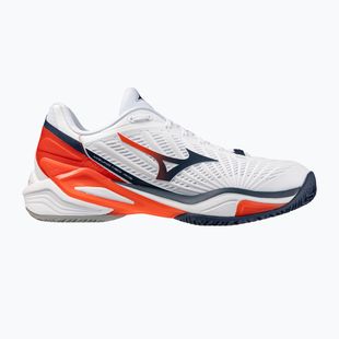 Herren-Tennisschuhe Mizuno Neo Ace CC white/insignia blue/orange