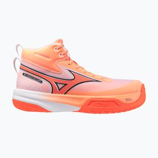 Volleyballschuhe Mizuno Neo Jump Mid flamingo coral/lava orange/white