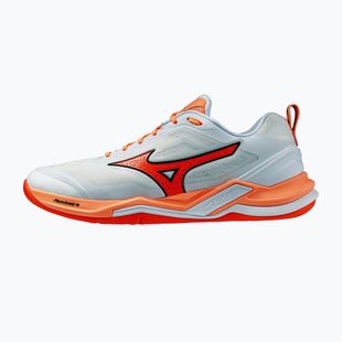 Handballschuhe Mizuno Wave Stealth Elite white/lava orange
