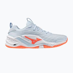 Handballschuhe Damen Mizuno Wave Stealth Neo 2.1 blue finch/lava orange/white