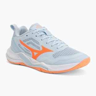 Handballschuhe Damen Mizuno Wave Stealth Pro blue finch/lava orange
